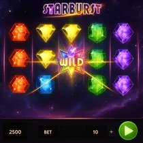 Peaches Casino - Starburst Slot Game by NetEnt