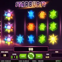 Peaches Casino - Starburst Slot Game - Gemmes scintillantes